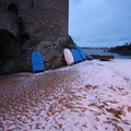 Neige sur le sable malouin