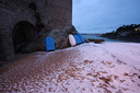 Neige sur le sable malouin