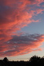 Nuages rouges