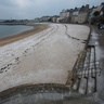 Neige sur la plage des Bas Sablons