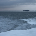 Baie du Mont Saint Michel enneigée