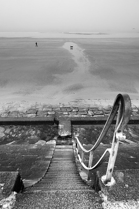 Escalier de la digue de Rochebonne