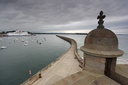 En haut des remparts