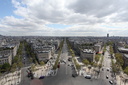 Vue depuis l'Arc de Triomphe