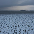 Baie du Mont Saint Michel enneigée