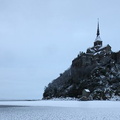 Neige au Mont Saint Michel