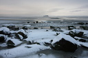 Baie du Mont Saint Michel enneigée
