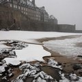 Chutes de neige sur la plage du Môle