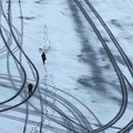 Traces dans la neige