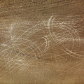Traces de chars à voile