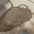 Traces de chars à voile
